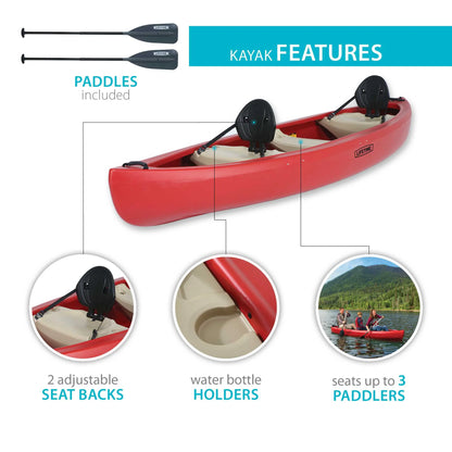 Kodiak 13 Ft Canoe, Red (90658)